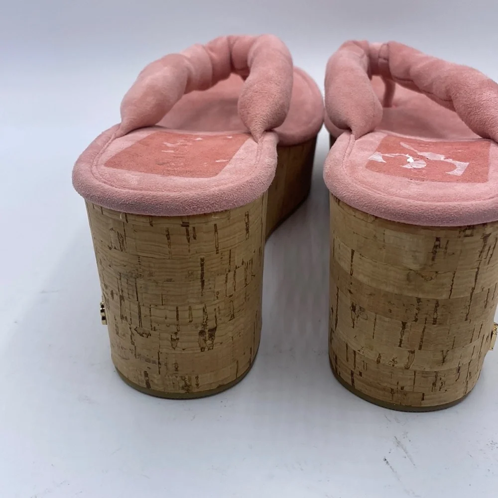 Veronica Beard Geno‎ Cork Suede Sandal size 7 New Without Box